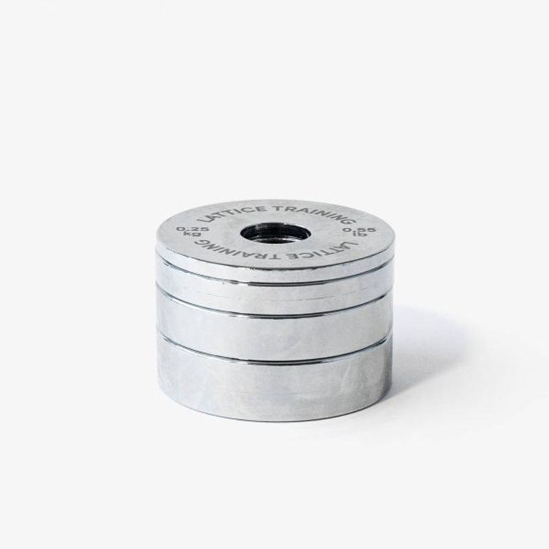 Lattice Fractional Weight Plates silver