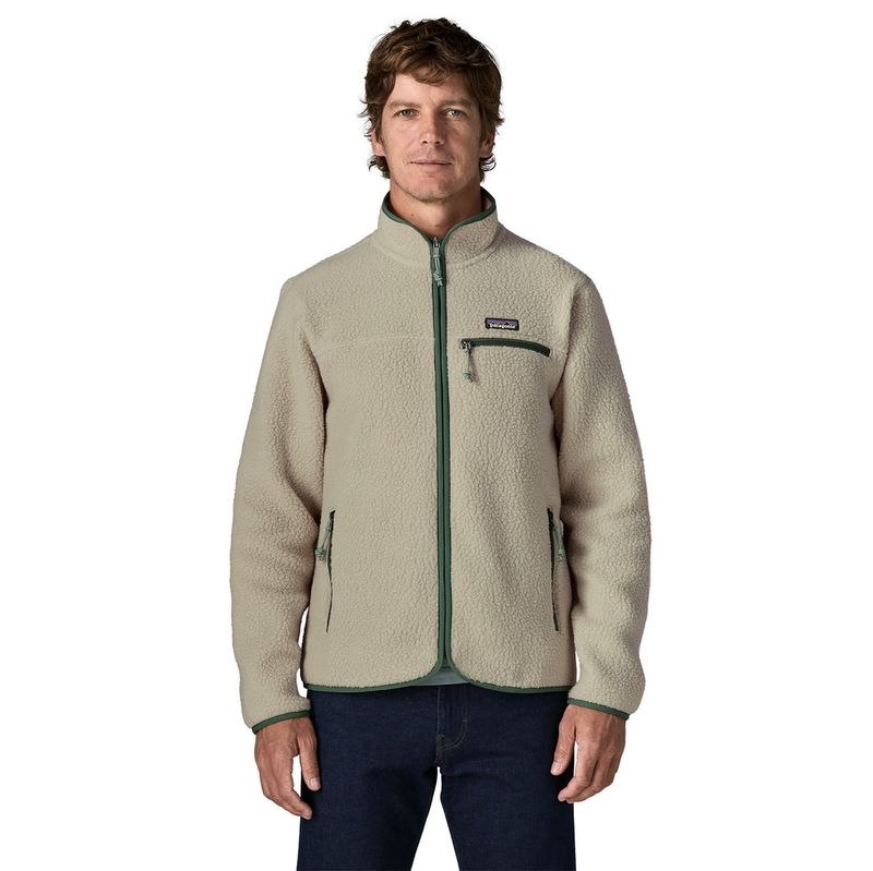 Patagonia Retro Pile Jacket M's pelican w/canopy green