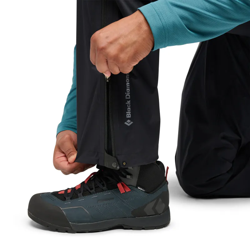 Black Diamond Fineline Strech Shell Full Zip Pants M's black