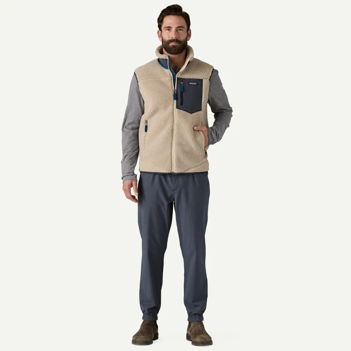 Patagonia M Classic Retro-X Vest seabird grey