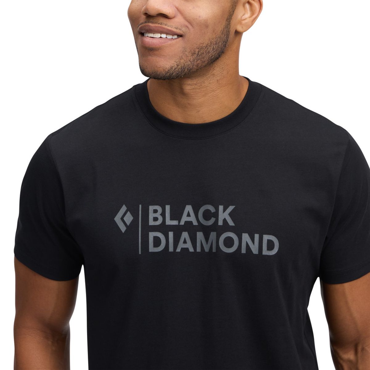 Black Diamond Men's Mini Stacked Short Sleeve Tee black