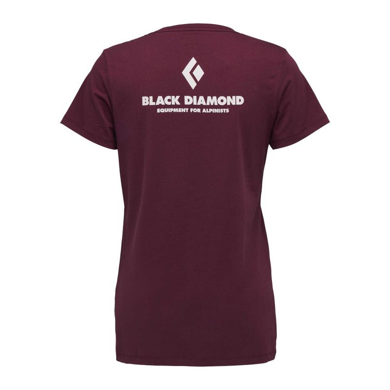Black Diamond W Eqipment for Alpinist SS Tee burgundy