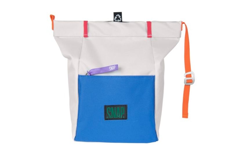 Snap Big Chalk Bag Fleece chalk & deep water