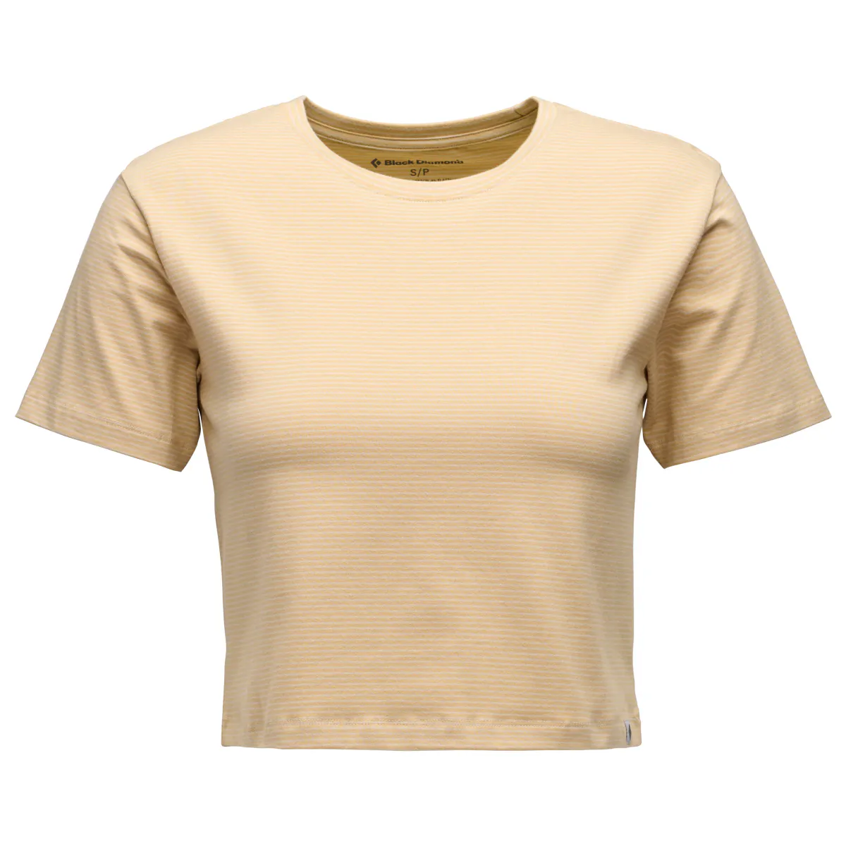 Black Diamond  BD Stripe Crop Tee W's white oak-off white