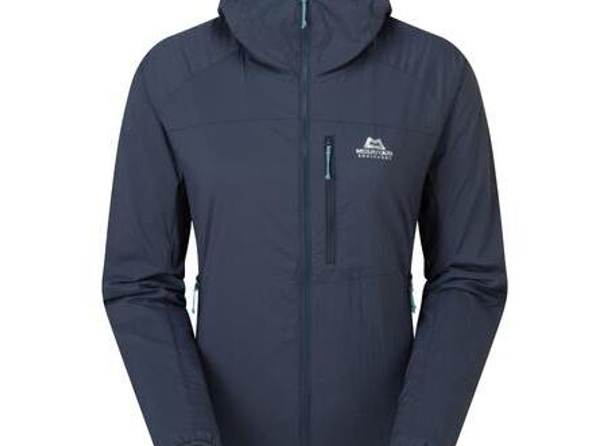 Mountain Equipment Aerotherm Hooded Jacket W's blue nights