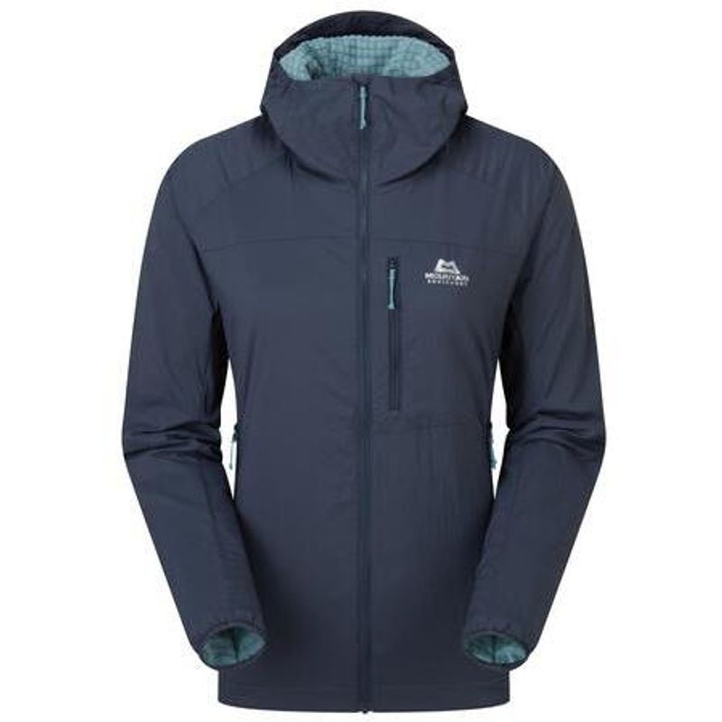 Mountain Equipment Aerotherm Hooded Jacket W's blue nights