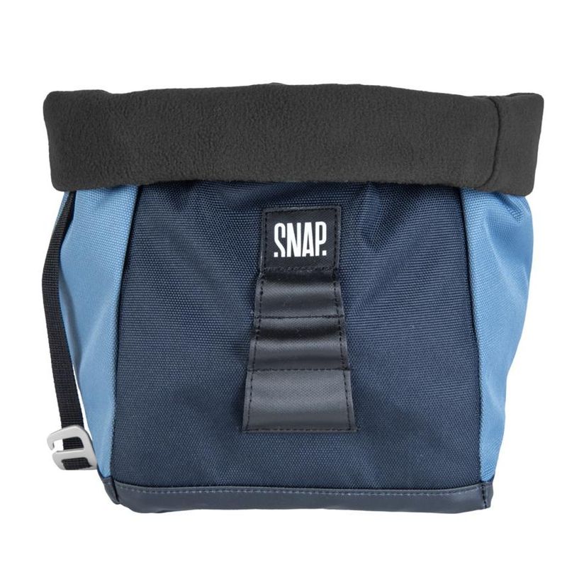 Snap Big Chalk Bag Fleece slate blue & dark night