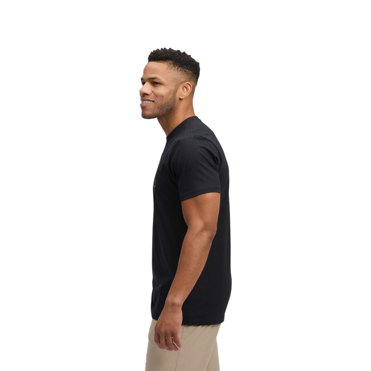 Black Diamond Men's Mini Stacked Short Sleeve Tee black
