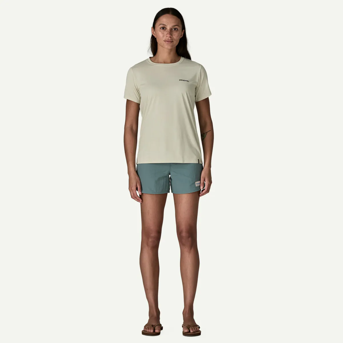 Patagonia Cap Cool Daily Shirt - Boardshort Logo blue sage - light blue sage X-dye