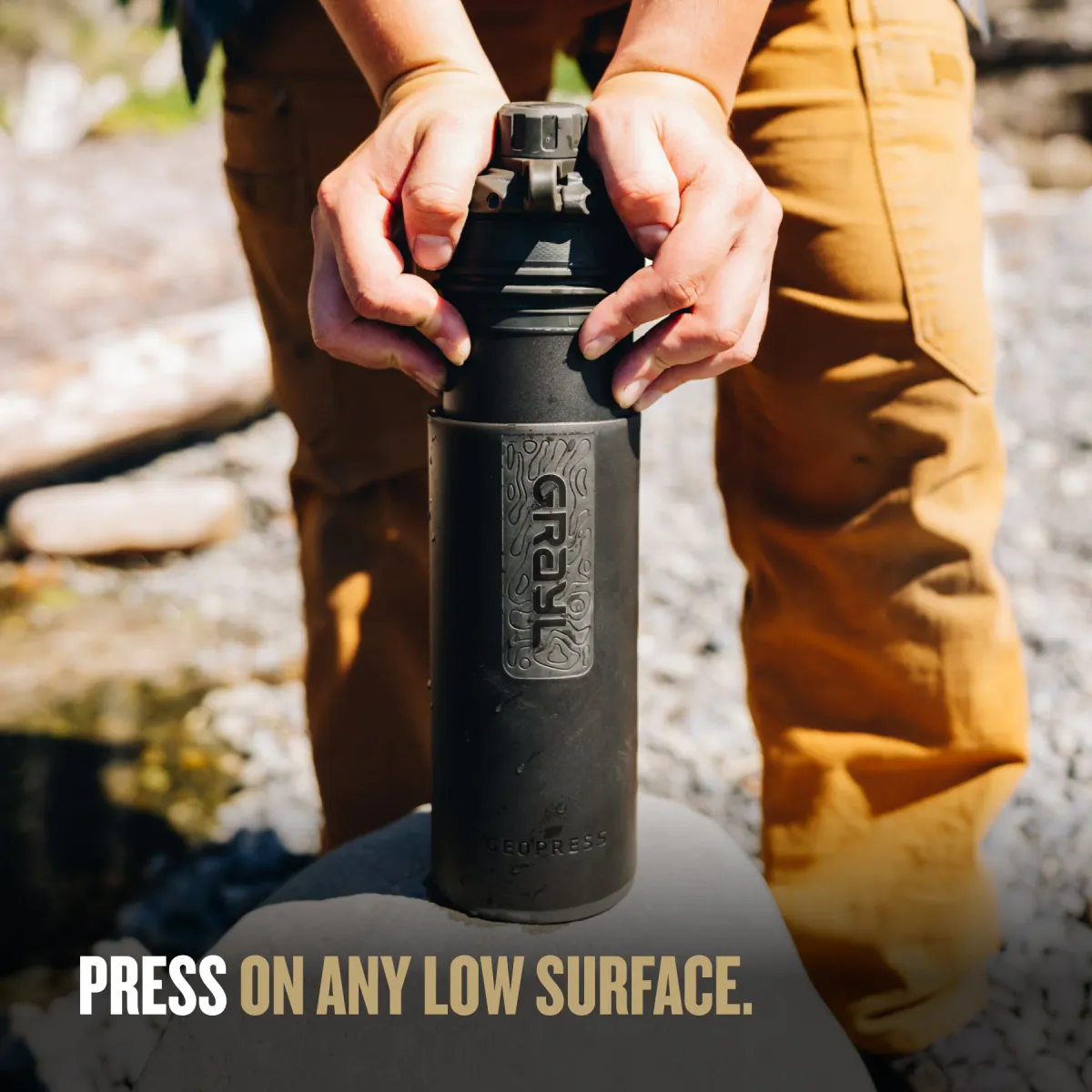 Grayl GeoPress® Purifier Bottle 710ml covert black 