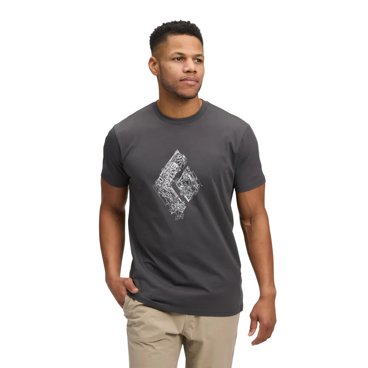 Black Diamond Engineered Diamond Tee M's anthracite