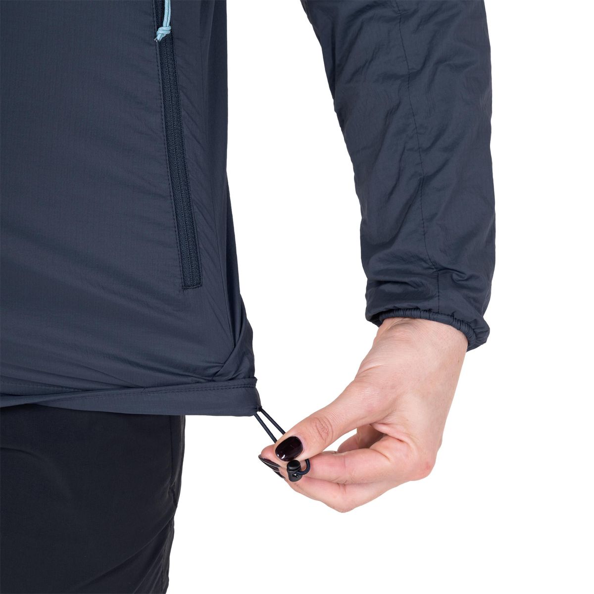 Mountain Equipment Aerotherm Hooded Jacket W's blue nights
