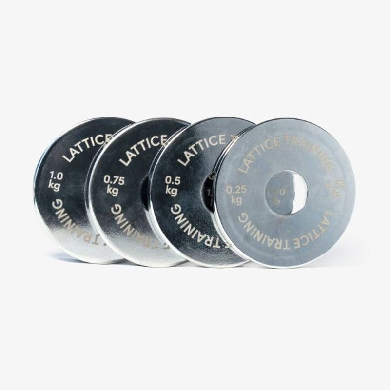 Lattice Fractional Weight Plates silver