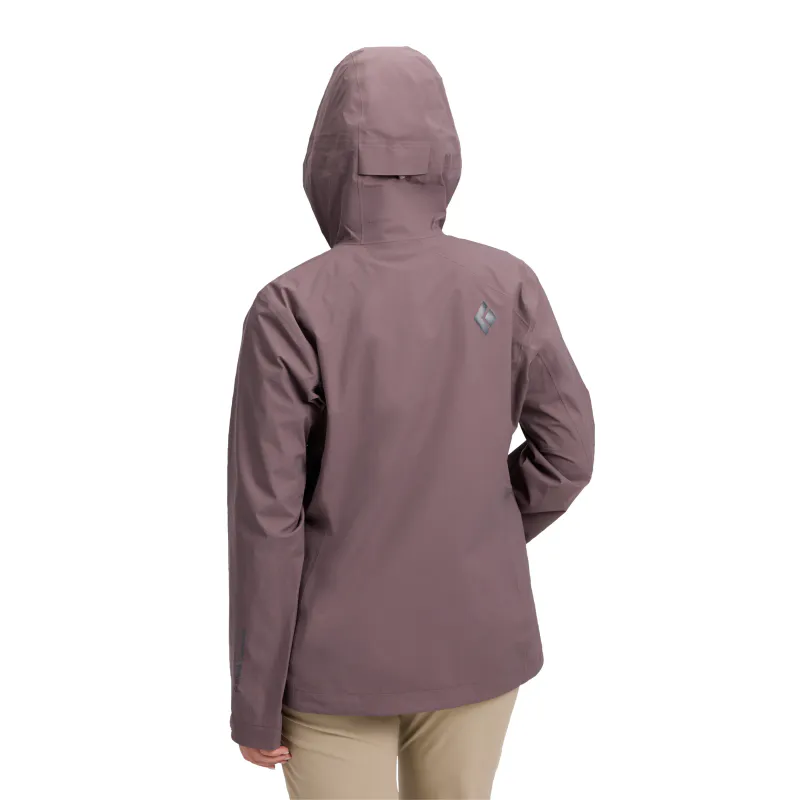 Black Diamond Strataline Strech Shell W's dark mauve