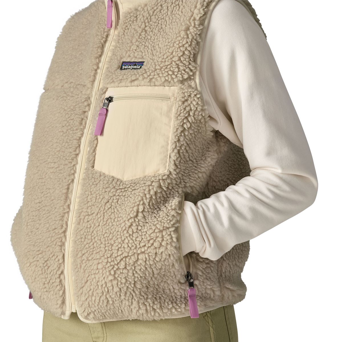 Patagonia Classic Retro-X Vest W's natural w/light violet
