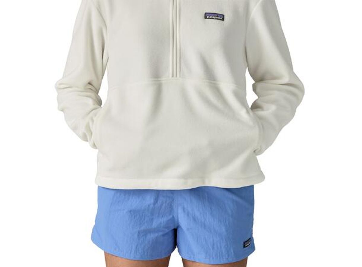 Patagonia W Micro D 1/2 Zip Fleece P/O birch white 